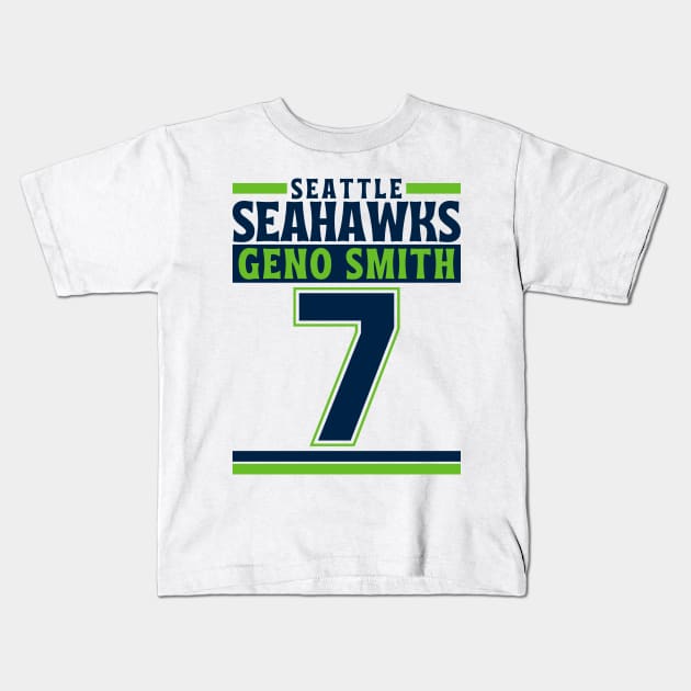 Seattle Seahawks Geno Smith 7 Edition 3 Kids T-Shirt by Astronaut.co